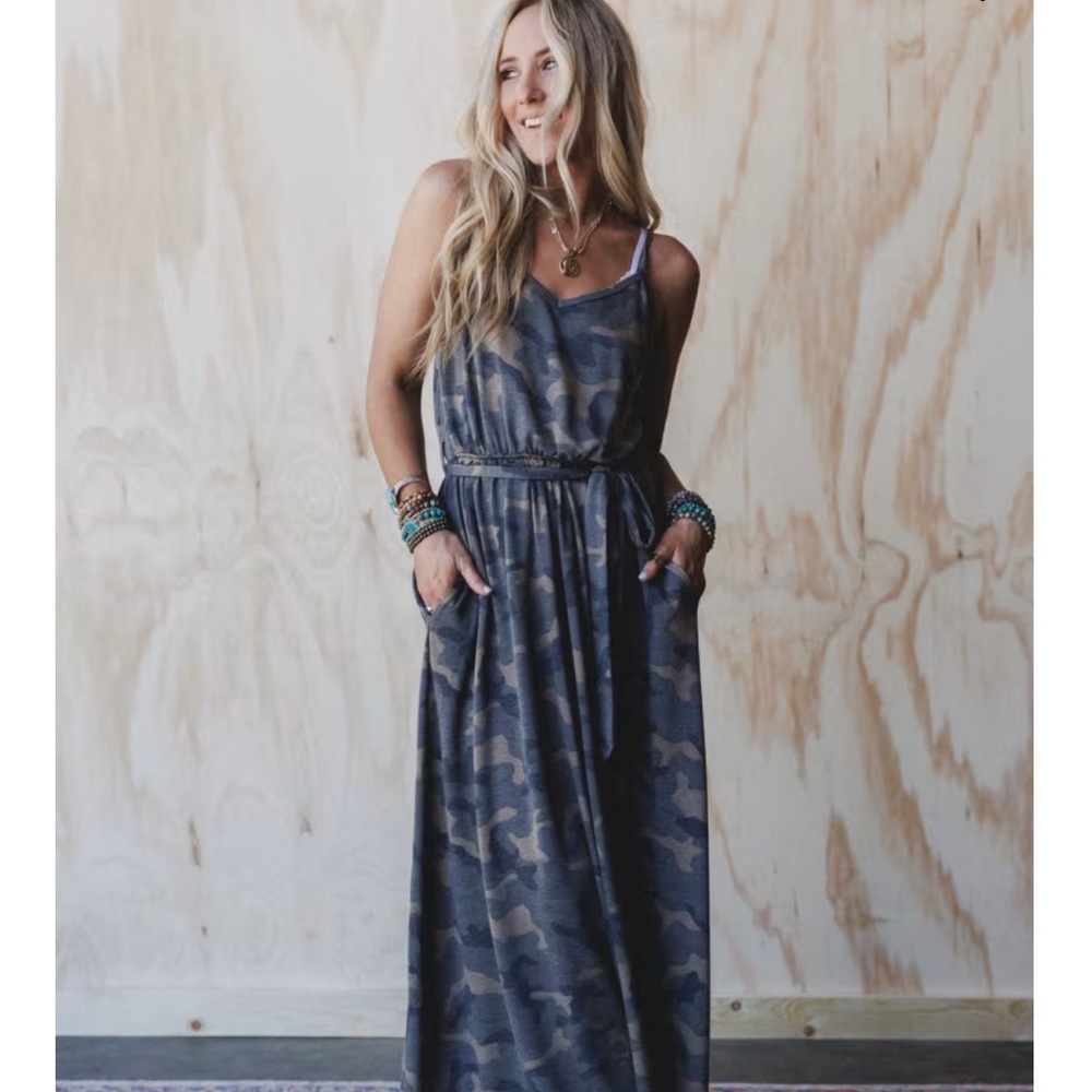 THE NEST CADET CAMO PRINT DRESS